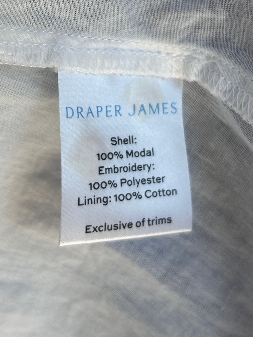 DRAPER JAMES Eyelet Tiered Tank Midi Dress Sea Blue Belted Feminine Cottage Sz 8 - Picture 13 of 14